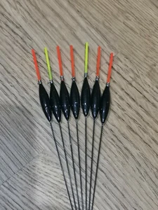 7 flotadores de poste con cuerpo de espuma Slim Maggot de 0,5 g. OFERTA DE LA SEMANA sensible a la luz - Imagen 1 de 2