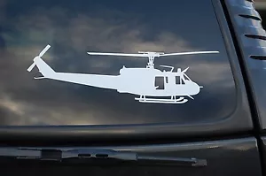 Huey Helicopter Vinyl Sticker Pilot Wall Art Deco Car Window Choose Size (V419) - Picture 1 of 1