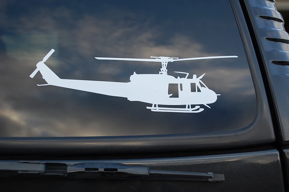 Huey Helicopter UH-1H Vinyl Sticker Decal Wall Car Window Pick  6" To 36" (V419) - Image 1 of 1