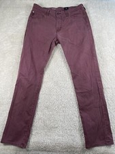 Adriano Goldschmied AG Mens 34x34 Purple Everett Slim Straight Leg Stretch Jeans