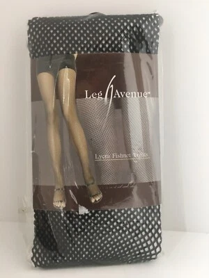 Medias Leg Avenue Fishnet NEGRAS Mujeres Sexy Spandex Pantimedias Medias Foto 1 de 2