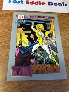 IMPEL MARKETING 1991 DC COMICS SUPERHEROES POWER GIRL CARD 71 SUPERMAN EXCELLENT - Picture 1 of 2