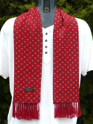 Vintage TOOTAL Scarf Cravat Dapper Mod Indie Scooter Goodwood Ascot Races Retro - Image 1 of 4