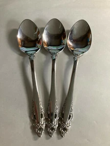 Gorham PIERCED BAROCK Edelstahl 3 ovale Suppenlöffel 6 3/4" - Bild 1 von 4