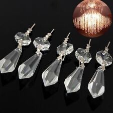 Hanging Drops Prism Chandelier Crystal Glass Lamp Lighting Accessories