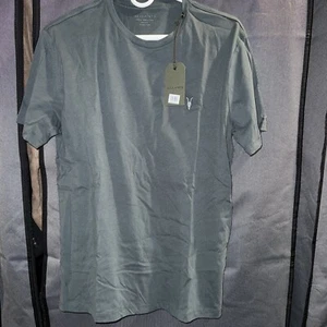 All Saints Men's Brace Crew S/S T-Shirt Tee Cotton Dark Slate Blue - Medium NWT - Picture 1 of 5