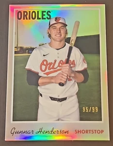2024 Topps Chrome Lids Mitchell & Ness Gunnar Henderson Silver Refractor #18 /99 - Picture 1 of 15