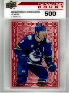 2023-24 Uppder Deck Pop Count 500 J.T. Miller /500 Vancouver Canucks #PC-78 - Picture 1 of 2