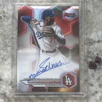 2023 Bowman's Best Mairoshendrick Martinus Refractor AUTO #B23-MM LA Dodgers  - Image 1 of 2
