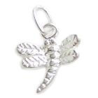 Dragonfly TINY sterling zilveren bedel .925 x 1 Dragonfly insect bedels..