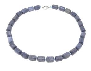 Precioso collar de corales azules reales de alta calidad en forma de cilindro - Imagen 1 de 3