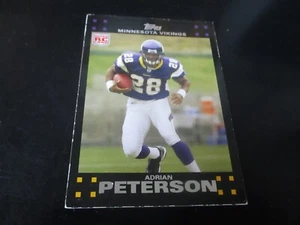 ADRIAN PETERSON (minnesota vikings) 2007 topps ROOKIE CARD #301 ottima - Foto 1 di 2