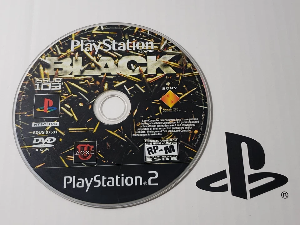 --DISC ONLY-- Black: Issue 103 Sony Playstation 2 Magazine PS2 Near Mint - Image 1 of 1