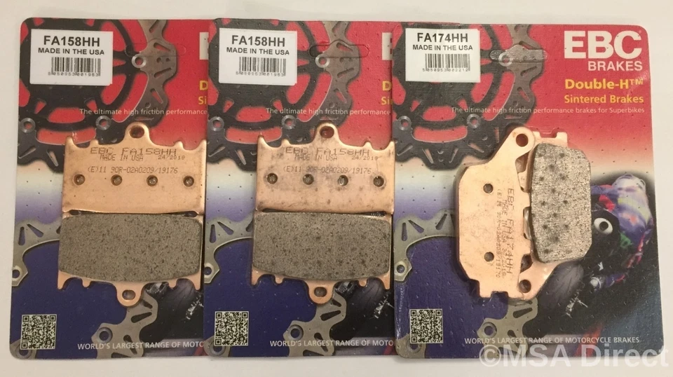 EBC Sinterizadas Pastillas de Freno Traseras y Delanteras Para Suzuki GSF1250 - Imagen 1 de 4