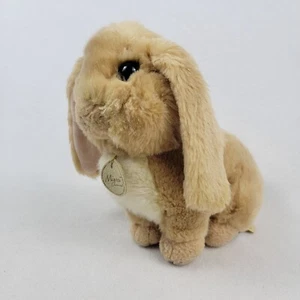 Realistic Brown Bunny Rabbit Plush 9" Stuffed Animal Miyoni by Aurora Lop Ears - Picture 1 of 14