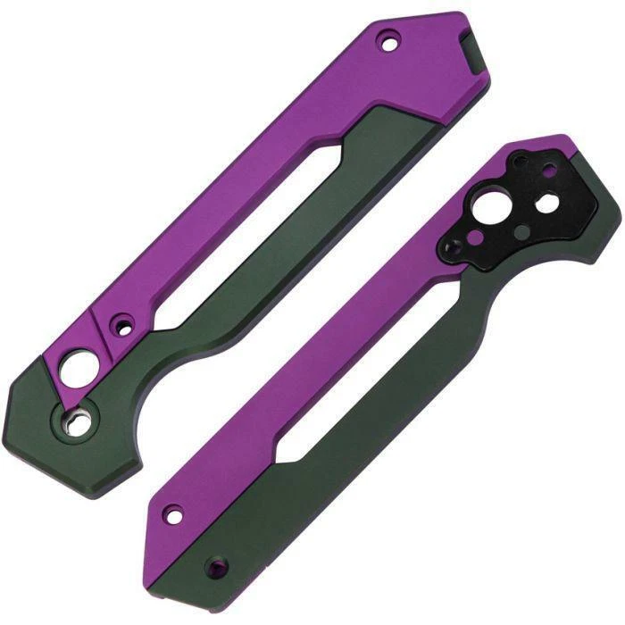 Kizer Cutlery H3632PG For Kizer Hyper Purple Green Aluminum Handle Scales