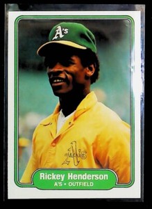 1982 Fleer Rickey Henderson #92 - HOF - Oakland Athletics