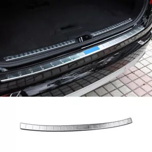 For Volvo XC90 2017-2022 Silver Steel Car Outer Rear Bumper Protector Sill Cover - Picture 1 of 4