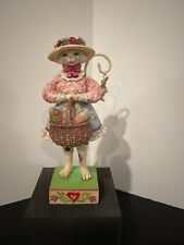 Jim Shore “Kitty So Pretty” Heartwood Creek - Cat With Easter Basket - Repaired