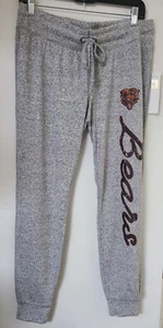OFFICIAL NFL Chicago Bears WOMEN'S SLEEPWEAR Pajama Bottoms Heathered Grey S M L - Picture 1 of 3