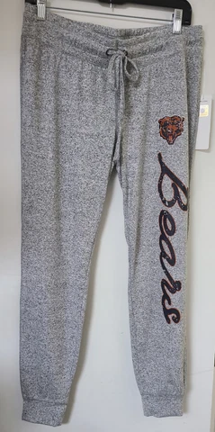 OFFICIAL NFL Chicago Bears WOMEN'S SLEEPWEAR Pajama Bottoms Heathered Grey S M L Cover