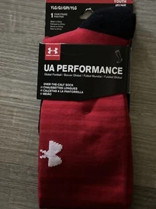 Under Armour UA Performance-Socken, Over the Calf Fußball rot Größe (Jugend 1-4) - Bild 1 von 3