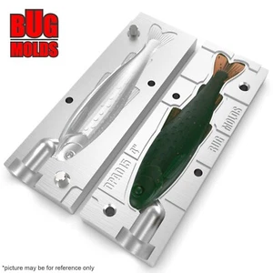 Bait DIY Fishing Mold Soft Plastic Baits Lure Plastisol Bass Y-Trout - Picture 1 of 4