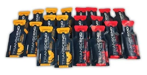 Transcend Glucose Energy Gele - Orange & Erdbeere Sortiment, 12 Stück, 20 Stück, 30 Stück - Bild 1 von 11