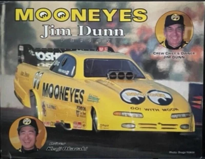 VRHTF NHRA VINTAGE "RARO KENJI OKAZAKI/JIM DUNN MOONEYES CARRO ENGRAÇADO DISTRIBUÍDO - Imagem 1 de 2