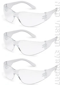 3 Pair/Pack Gateway Starlite Small Clear Anti Fog Safety Glasses Z87+ CSA Z94.4 - Picture 1 of 4