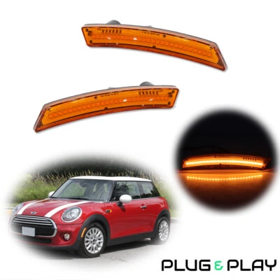 Luces de señalización laterales LED delanteras ámbar para MINI Cooper R55 R56 2007-2015 - R61 Foto 1 de 4