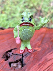 Miniature Fairy Garden  Lady Swamp Monster Fairy Garden Stake