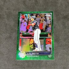 2022 Topps Chrome Ben Baller Juan Soto Green Refractor #/99 Washington Nationals