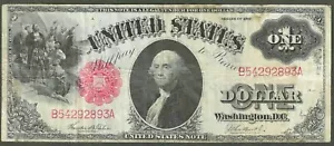 Billete de 1 dólar de curso legal de 1917 ~ tierra de avistamiento de Colón ~ tipo de coleccionista popular - Imagen 1 de 3