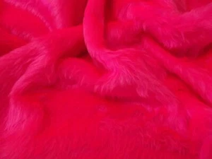 Materiale In Finta Pelliccia Divertente - CERISE BRILLANTE ROSA - Foto 1 di 1