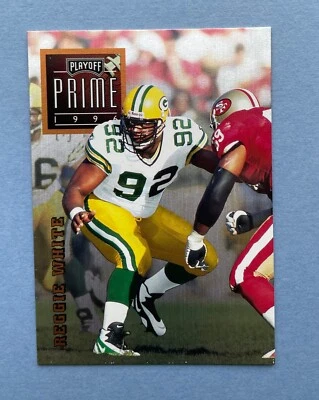 1996 Playoff Prime Football Reggie White #075 HOF Green Bay Packers - Image 1 of 2