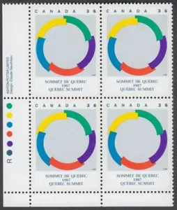 Canada - #1146 Quebec Summit Plate Block - MNH - Picture 1 of 1