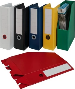 5x PVC-Stehsammler 80mm breit versch, Farben Zeitschriftensammler Stehordner - Bild 1 von 5