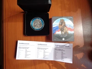 1 Oz AG Czech Lion Tschechischer Löwe SPACE BLUE 2025 Rar nur 1.000 Stück - Bild 1 von 5