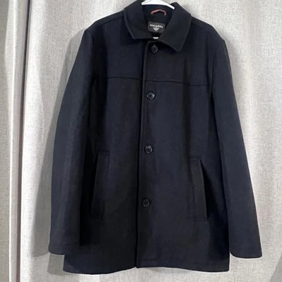 Dockers Pea Coat - Mens XL Charcoal Wool Blend Fully Lined - Inner Pocket - EUC - Image 1 of 4