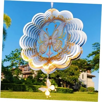  Mariposa Acero Inoxidable Giratorios de Viento - Regalos de Mariposa para Mariposa Dorada Foto 1 de 4