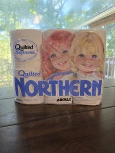 Vintage 1986 gestepptes Northern Toilettenpapier 80er Film TV Requisite Badezimmer Dekor neu - Bild 1 von 10