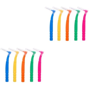  Cepillo interdental 2 piezas para limpieza dental cepillos anchos en ángulo - Imagen 1 de 12