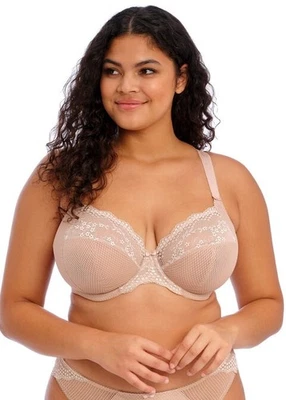New Women's ELOMI EL4380 Fawn Charley Embroidered Full Figure Bra Size 36H - Image 1 of 4