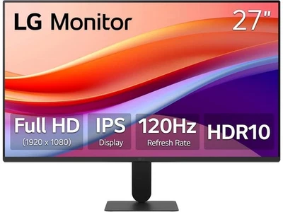 LG 27U411A-B 27-inch Full HD (1920 x 1080) IPS Computer Monitor, 120Hz, HDR10, - Image 1 of 4