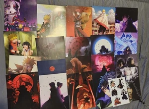 Naruto Kakashi Wall Art Print Huge Lot Of 20 Animie Decor Lithographs Characters - Picture 1 of 21