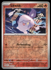 Litwick 036/197 Reverse Holo SV03: Obsidian Flames NM - Bild 1 von 2