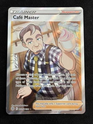 Cafe Master TG25/TG30 Swsh09 Trainer Gallery Ultra Rare Brilliant Stars Pokemon - Image 1 of 2
