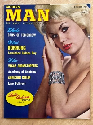 MODERN MAN Magazine October 1963 vintage PINUP High Grade FILE COPY rare NICE! Foto 1 de 4