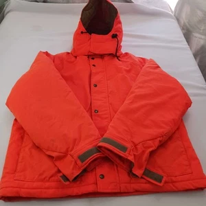 Gamehide Jacket Men’s Sz M Blaze Orange Insulated Hunting Coat Hood Pockets Warm - Picture 1 of 21